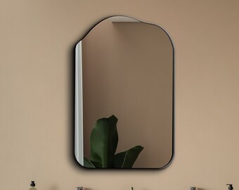 Luxury Bathroom Mirror, Black Framed Rectangular Mirror, Large Size Wall Mirror, Makeup Mirror, Hallway Wall Decor, Wall Mounted Mirror