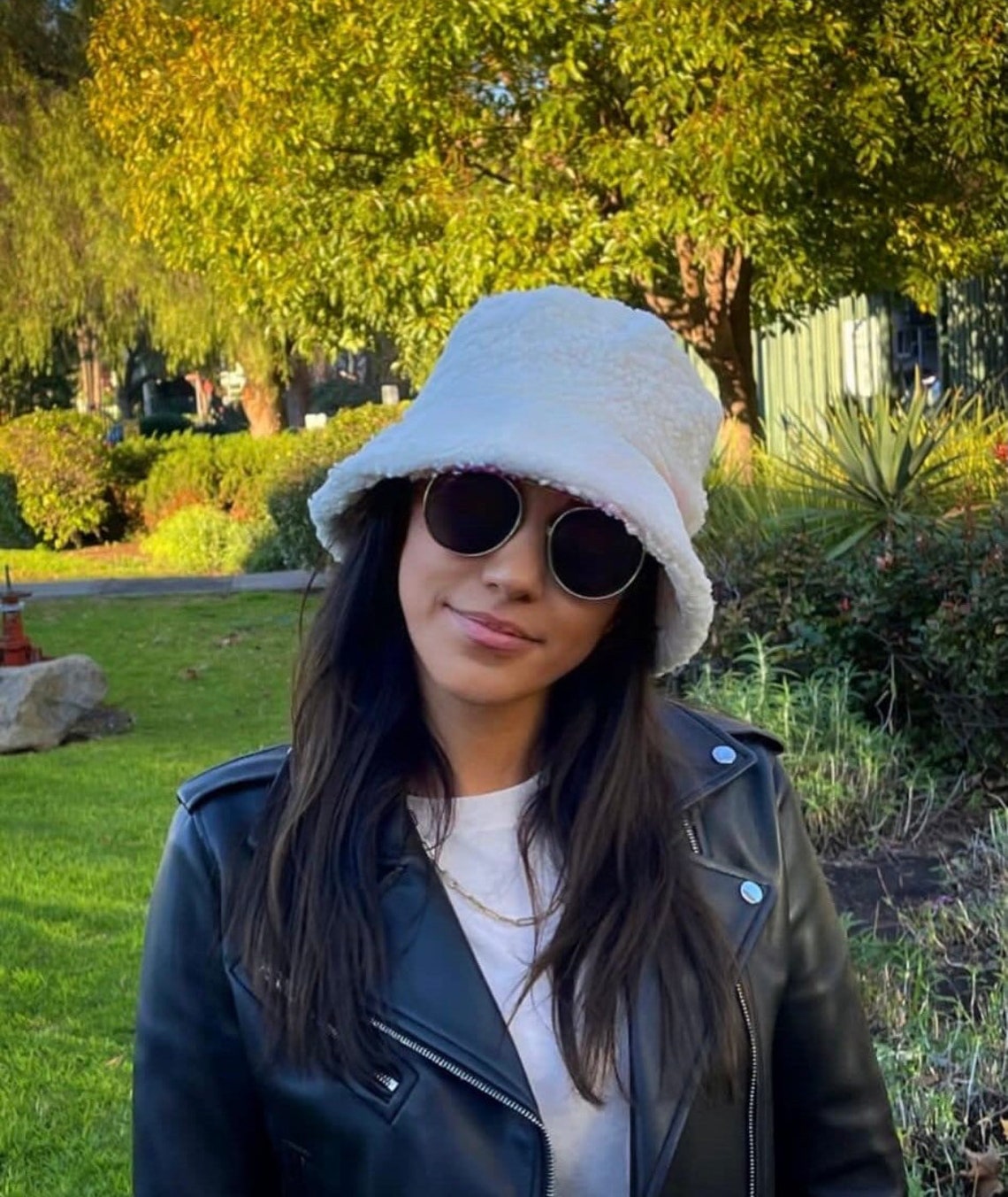 Womens Winter Bucket Hat-teddy Style Bucket Hat Faux Fur Bucket Hat ...