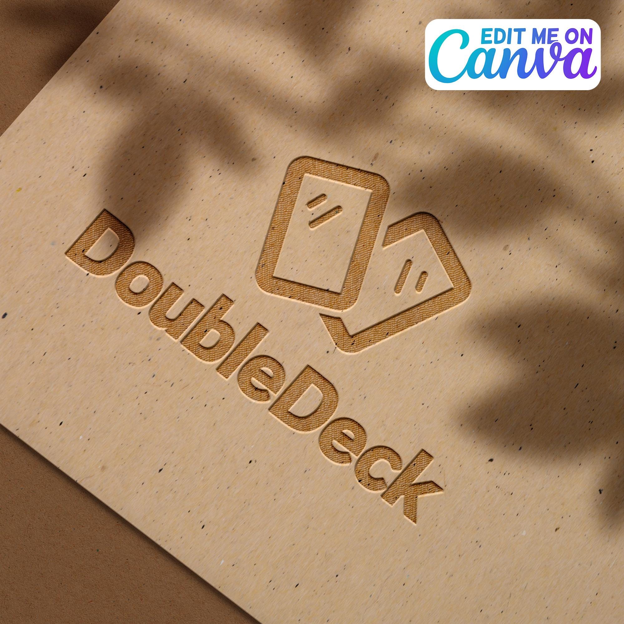 Playing Card canva logo design template digital screen custom logo template diy editable logo design magician branding glass company