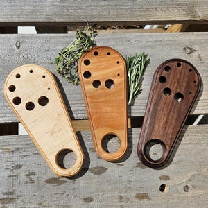 Wooden Herb Stripper | Handcrafted Herb Stripping Tool | Locally Sourced Hardwood | Kitchen Gadget | Culinary Herb Remover
