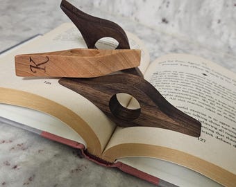 Holz Seitenhalter - Lesezeichen - Buch Liebhaber Geschenk - Leseratte - Buchseiten Halter - Lesezeichen Halter - Lesezeichen - Daumen Buch Halter