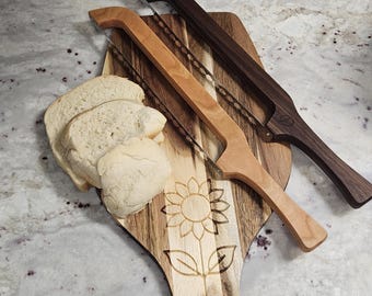 Custom Engraved Bread Knife | Bakers Sourdough Bread Knife | Personalized Bread Bow knife | Personalized Kitchen Gift