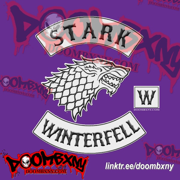 House Stark Biker Patch T-shirt