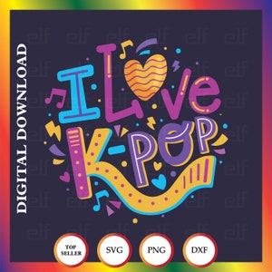 Kpop Svg, Archivos vectoriales para Cricut, Camisa Kpop Png, Antifrágil svg, Kpop Fan Gift, Descarga digital