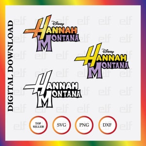 Hannah Montana Svg, Png Hannah Montana Logo Tshirt High quality vector files instant download
