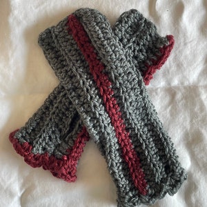 Striped Fingerless Gloves image 2