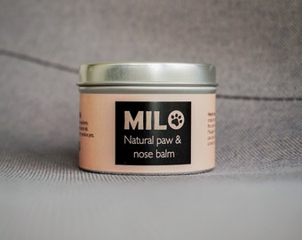 Natural dog PAW BALM moisturizing and protecting paws cream - gift for a dog