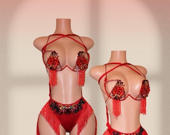 Red carnival costume