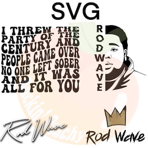 Rod Wave Nostalgia, 4 SVG, Cricut, 2023, 4 File, Bundle, Cut File, Nostalgia Tour, 300 Dpi