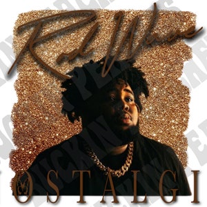Rod Wave Nostalgia, Nostalgia Tour, Sublimation, 2023, Glitter