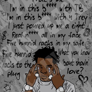 Lil Baby, Freestyle Liedtext, SVG, PNG, 12 Datei-Bundle, alles was du brauchst, 300 Dpi, Cut File, Sublimation