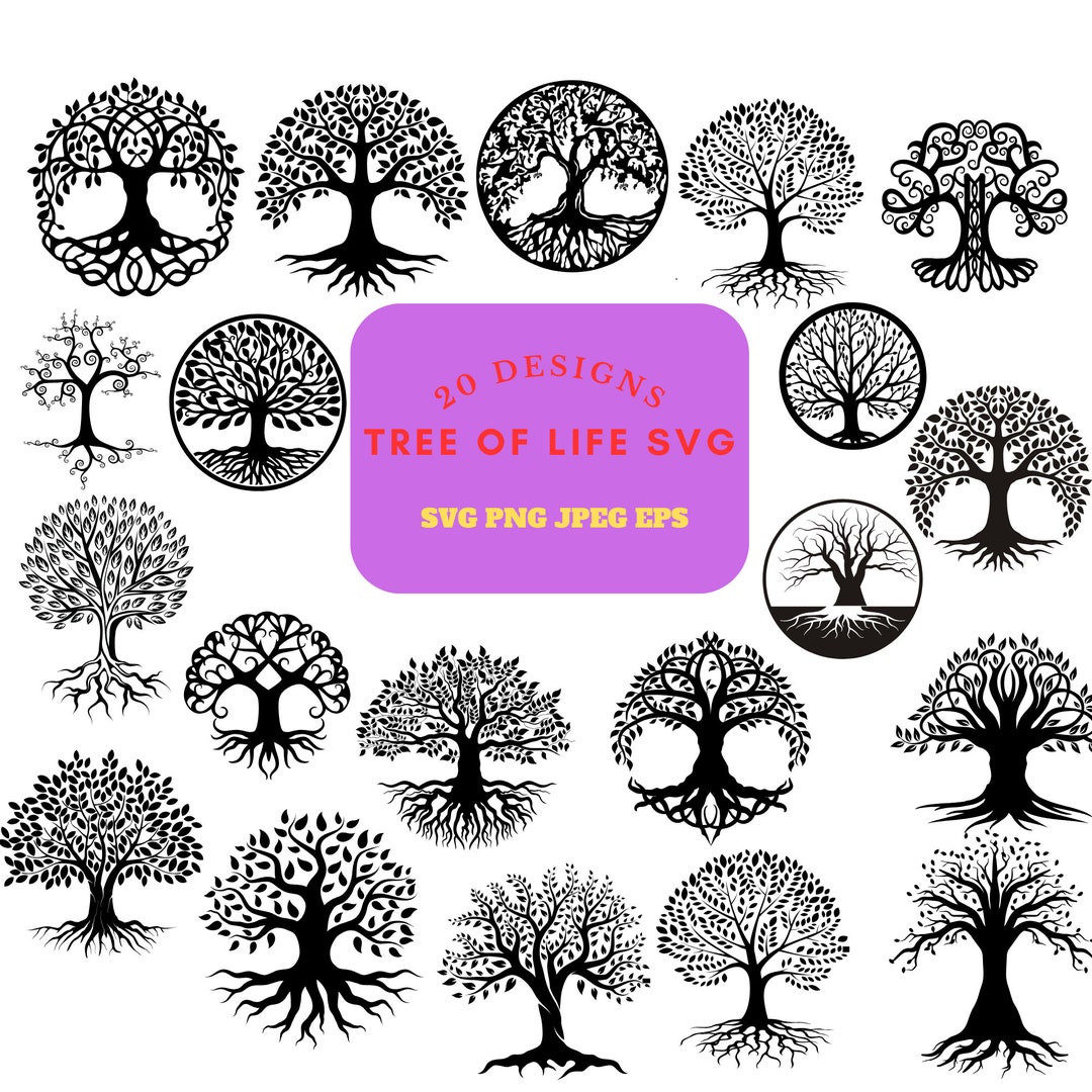 Tree of Life SVG Bundle Tree of Life Clipart Tree of Life SVG Cut Files ...