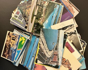 Postcard Grab Bag - Mystery Mixture - Random Mixture of 25 Vintage to Modern Postcards - USA - International - Unused and Used Postcards