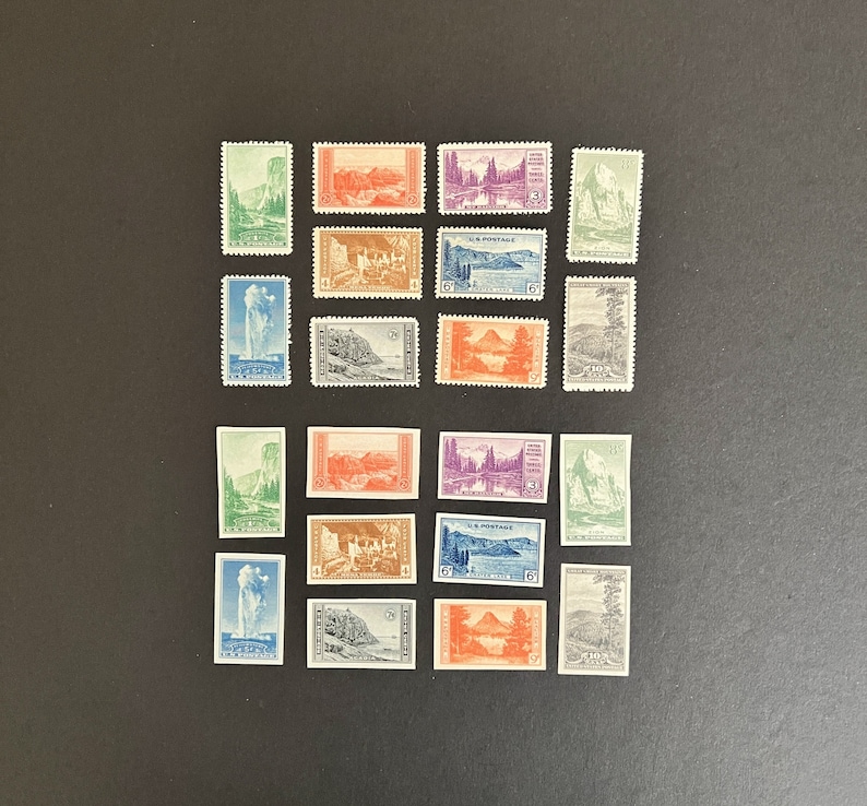 US National Parks Stamp Issues Scott 740749 of 1934 Scott 756