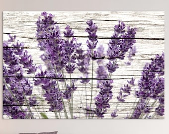 Purple Lavender print Kitchen decor Bedroom decor Botanical print Room decor Floral print Flower wall art Free shipping Canvas wall art