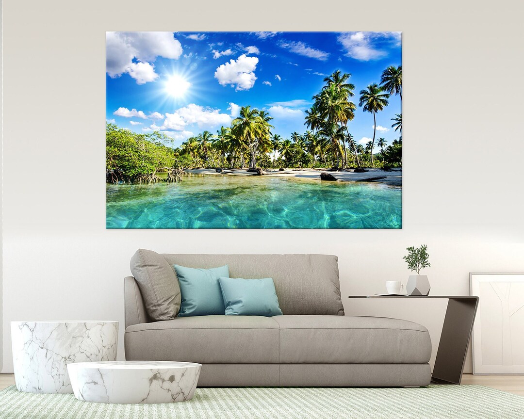 Tropical Beach Wall Art Photography Print Room Decor Ocean Print