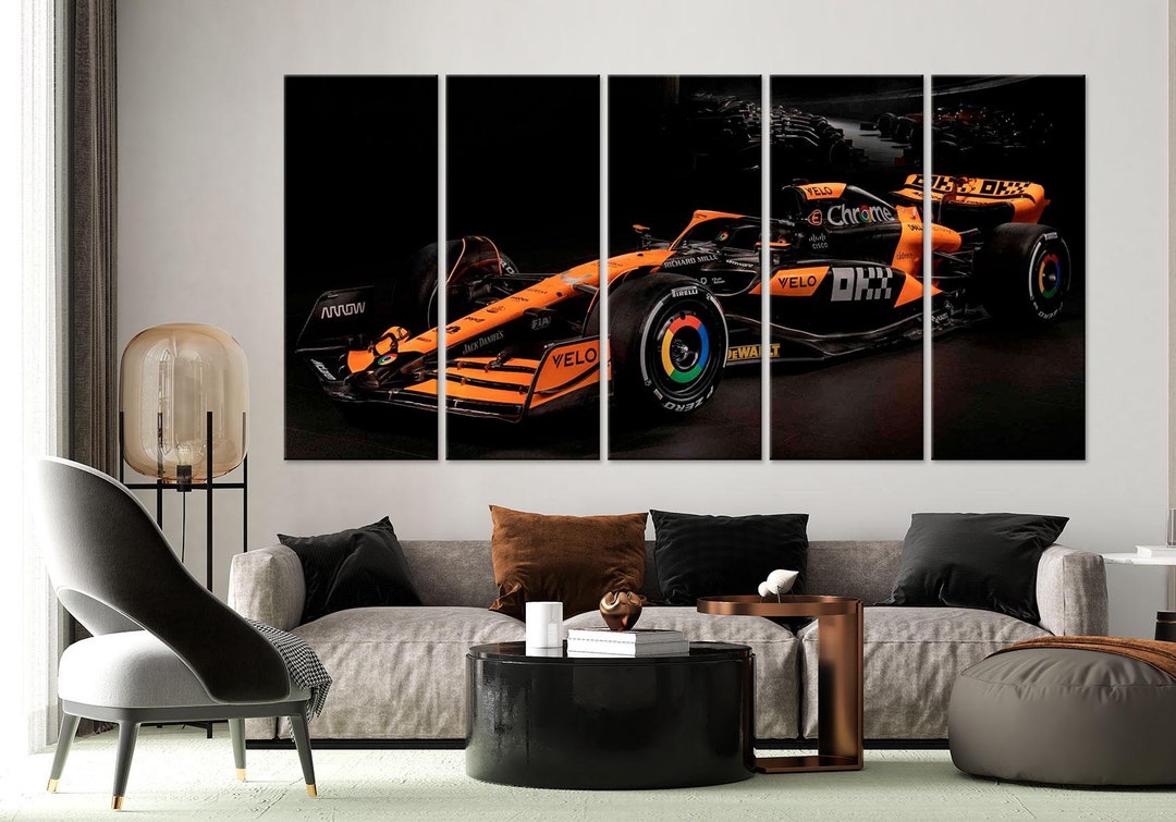 Formula 1 Car Lover Gift Game Room Decor Extra Large Wall Art Office ...