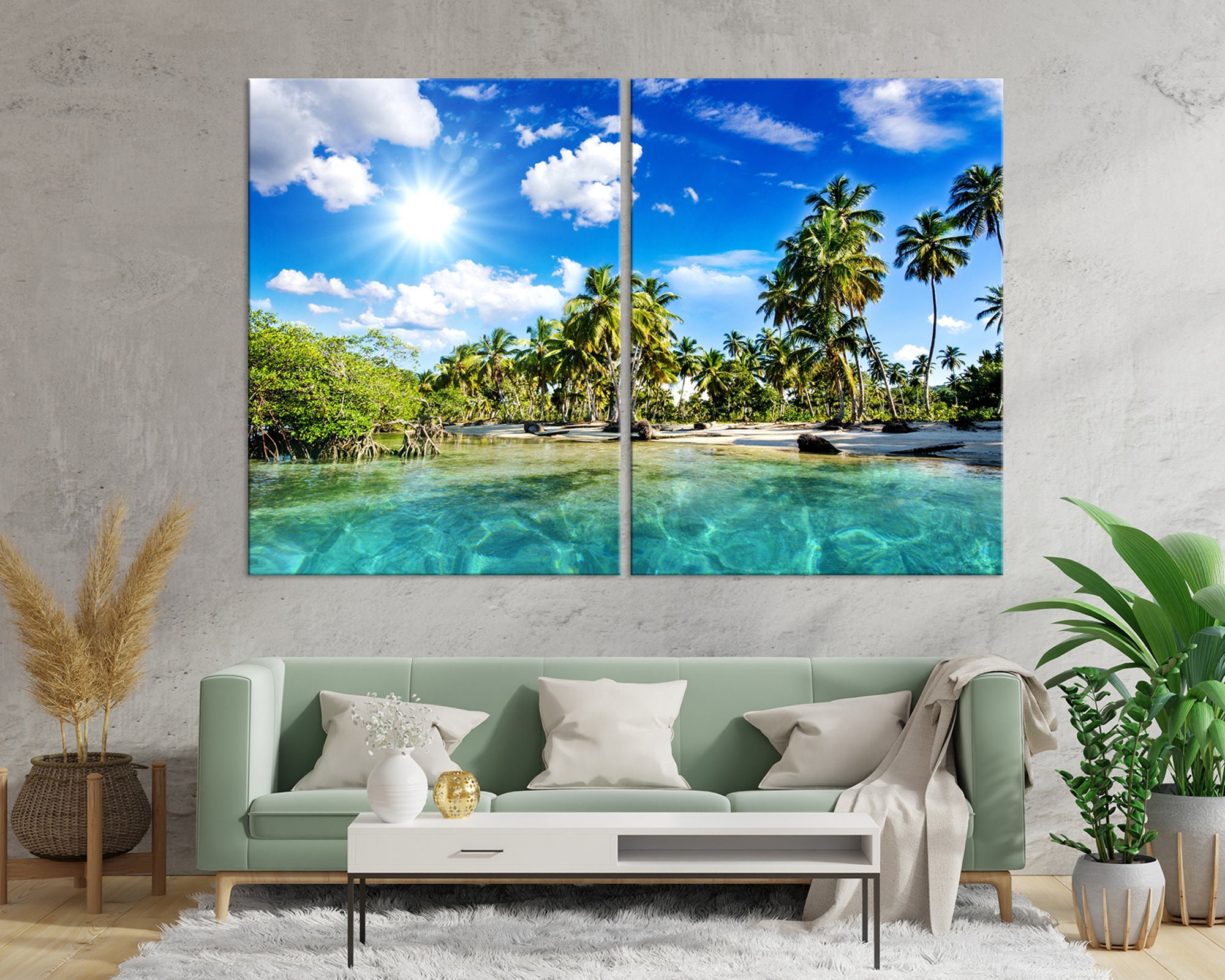 Tropical Beach Wall Art Photography Print Room Decor Ocean Print ...
