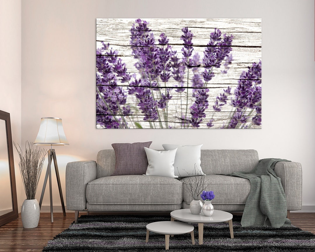 Purple Lavender Print Kitchen Decor Bedroom Decor Botanical Print Room ...