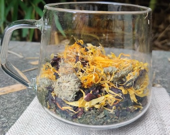 Té de hierbas para el cabello