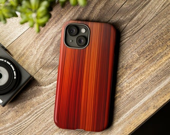 Padauk Wood |  iPhone 16 Plus, iPhone 16 pro, Samsung Galaxy S24, S23, S22, iPhone 13 case, iPhone 14 case, aesthetic | Tough Phone Case