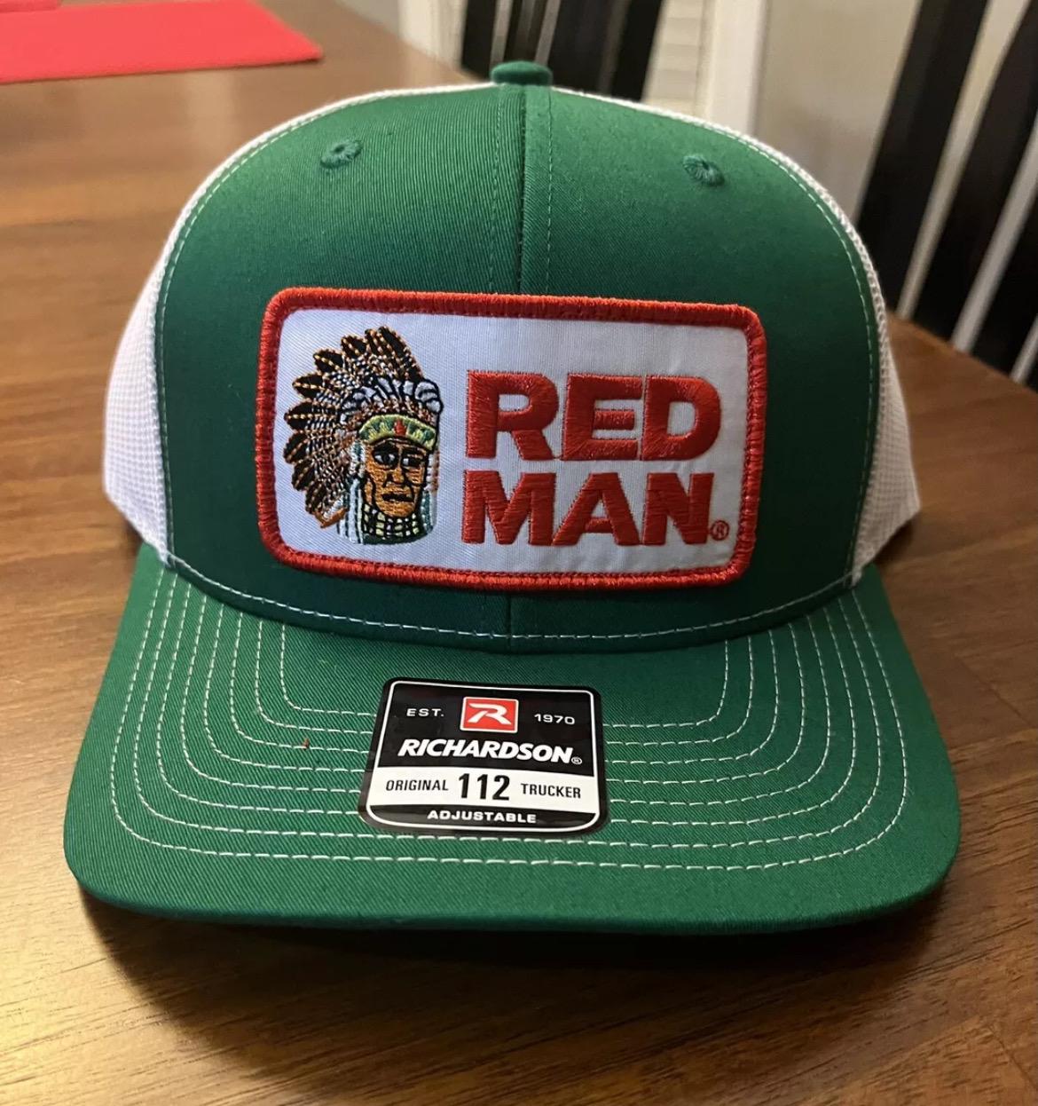 Red Man Chewing Tobacco Trucker Hat Richardson 112 Cap Vintage Style