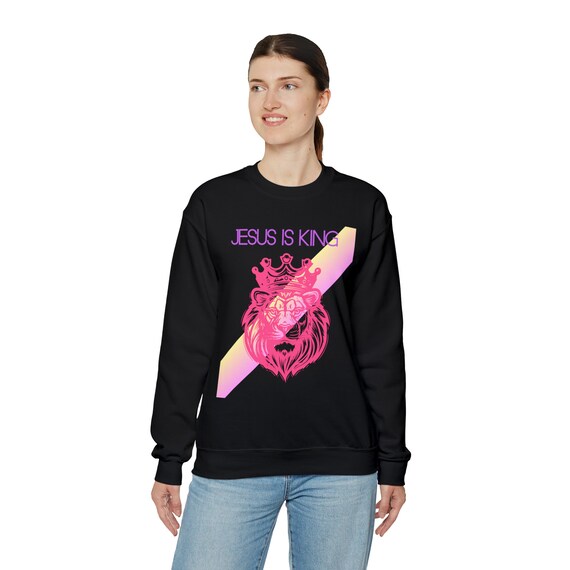 Jesus is King Sweatshirt, Christian Sweatshirt, Faith Crewneck
