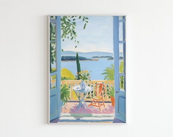 Matisse Open Window Print | Henri Matisse Art Poster | Colorful Modern Wall Decor, Abstract Fauvism Painting, Home Office Art, Vintage Print