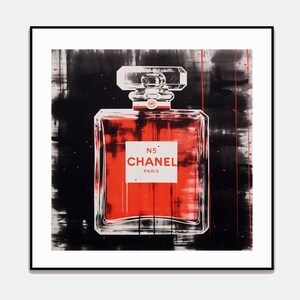 Download Chanel No. 5 Perfume Face Line Art Wallpaper