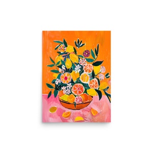 Henri Matisse Poster, Citrus Still Life Print, Colorful Fauvism Art Print, Modern Wall Art, Bold Kitchen Decor, Matisse Painting, Vintage image 9