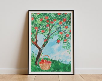Henri Matisse Apple Tree Poster, Colorful Still Life Art Print