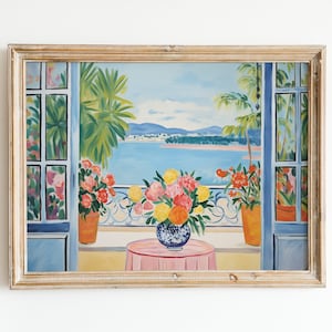 Henri Matisse Open Window Print, Coastal Mediterranean Art, Colorful Fauvism Decor, Modern Art Poster, Artistic Home Decor, Matisse Painting