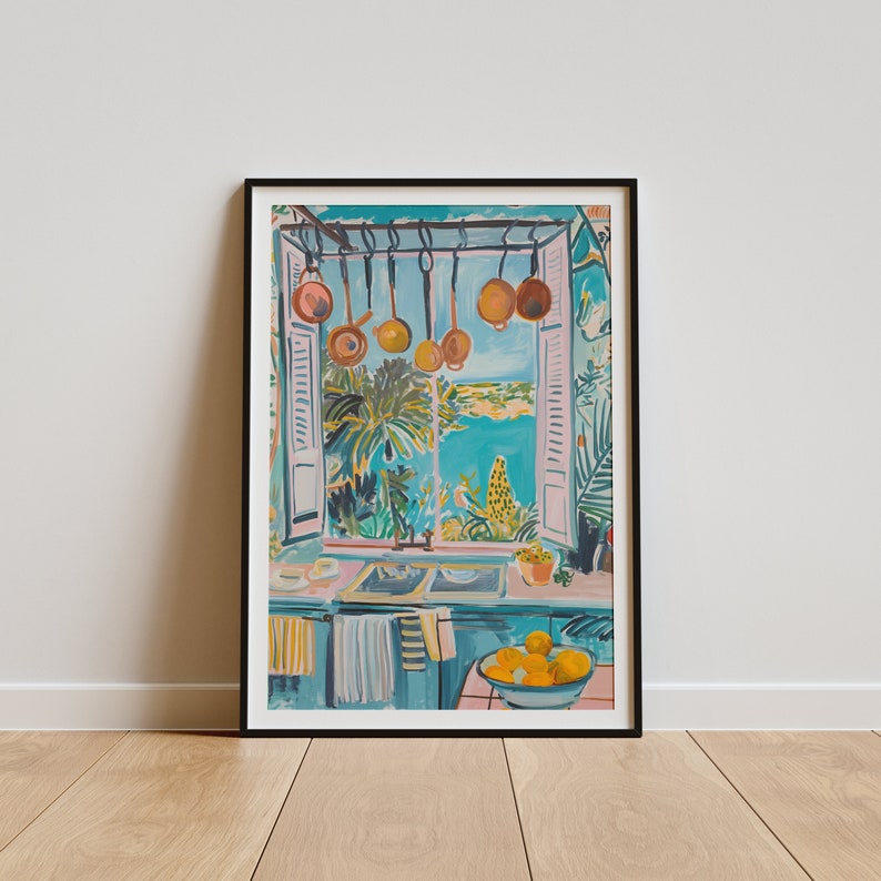 Matisse Kitchen Henri Matisse Open Window Poster, Kitchen Coastal View Art Print ...