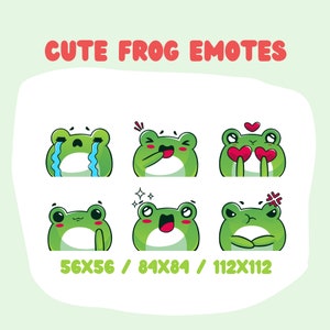 Emotka Słodka Żaba — Twitch, Youtube, Discord — @112, 84, 56