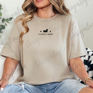 Aangepaste hond moeder shirt, gepersonaliseerd hondenshirt, hondenliefhebber cadeau, aangepaste hond naam shirt, huisdier minnaar, hond moeder cadeau, hondenbezitter T-shirt