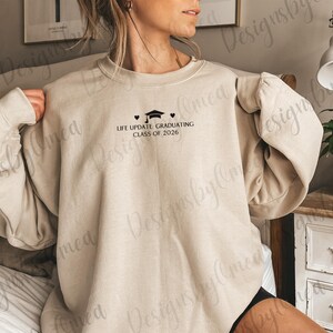 Class of 2026 Sweatshirt, Custom Senior Sweatshirt, Graduation 2026 Hoodie, Personalized Senior Graduation Gift, High School Senior Hoodie