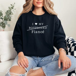 I Love My Fiance Shirt, Valentine&#39;s Day Tee, I Heart My Fiance T-shirt, Fiance Shirt, Valentine Gift, Couple T-shirt for Her