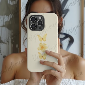 Cute Floral Phone Case, Watercolor Flower Phone Case, Aesthetic Phone Case, Floral Art Case, for Smartphone, S24 S23, Pixel, Phone Cover