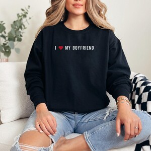 I Love My Boyfriend Shirt, Valentine&#39;s Day Tee, I Heart My Boyfriend T-shirt, Girlfriend Shirt, Valentine Gift, Couple T-shirt for Her