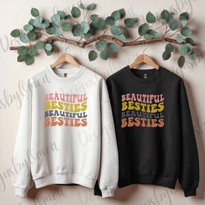 Cute Besties Sweatshirt, Best Friends Hoodie, Matching Sweatshirts, Best Friend Gift, BFF Shirt, Girly Gift, Best Friend Birthday