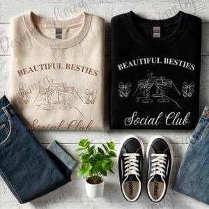 Cute Besties Sweatshirt, Best Friends Hoodie, Matching Sweatshirts, Best Friend Gift, BFF Shirt, Girly Gift, Best Friend Birthday