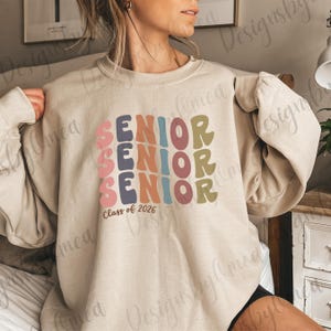 Class of 2026 Sweatshirt, Custom Senior Sweatshirt, Graduation 2026 Hoodie, Personalized Senior Graduation Gift, High School Senior Hoodie