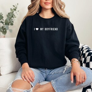 I Love My Boyfriend Shirt, Valentine&#39;s Day Tee, I Heart My Boyfriend T-shirt, Girlfriend Shirt, Valentine Gift, Couple T-shirt for Her