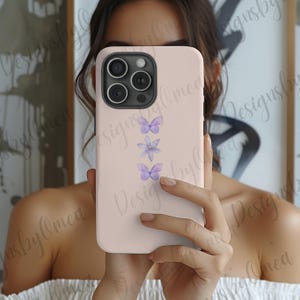 Cute Floral Phone Case, Watercolor Flower Phone Case, Aesthetic Phone Case, Floral Art Case, for Smartphone, S24 S23, Pixel, Phone Cover
