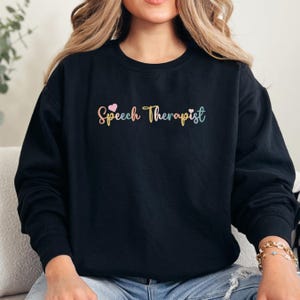 SLP Hoodie, Speech Therapy Sweatshirt, Speech Pathology Gift, SLP Shirt, Teacher Appreciation Gift, Speech Language Pathologist Crewneck