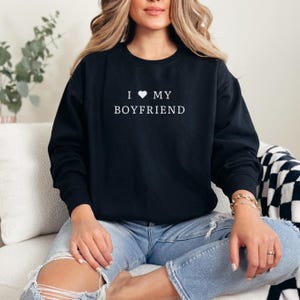 I Love My Boyfriend Shirt, Valentine&#39;s Day Tee, I Heart My Boyfriend T-shirt, Girlfriend Shirt, Valentine Gift, Couple T-shirt for Her