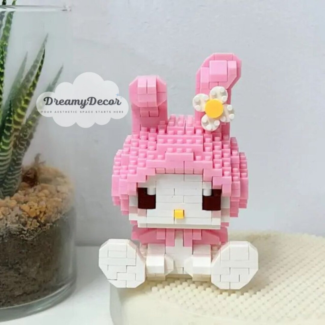 Hello Kitty Sanrio Building Blocks -  Kuromi & My Melody Building Blocks, Gifts for Sanrio Lovers, Sanrio Display Pieces, Gifts for Her