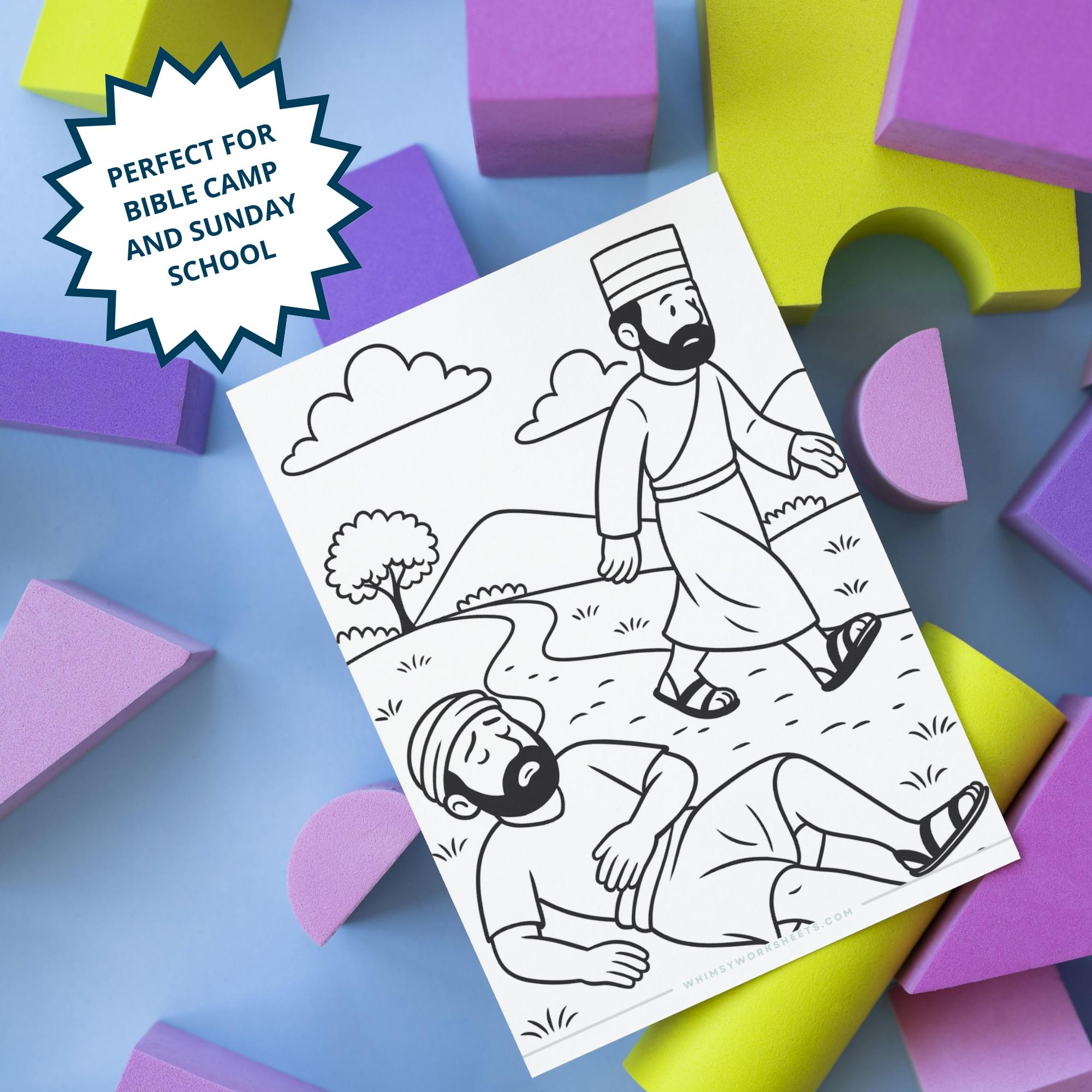 Good Samaritan Kids Activity | Sunday School Coloring & Activity Sheets ...