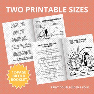 Easter Sunday Activity Booklet for Kids | Resurrection Story Mini Book ...