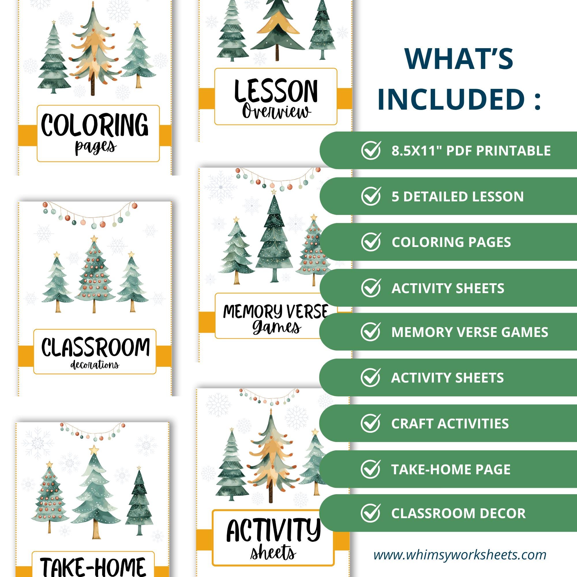 Christmas Bible Lesson Bundle for Kids | 288-page Printable Advent Pack ...